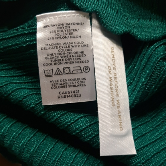 Ann Taylor LOFT Beautiful scallopped edge Short Sleeve Sweater Top☆ XL - Picture 12 of 13